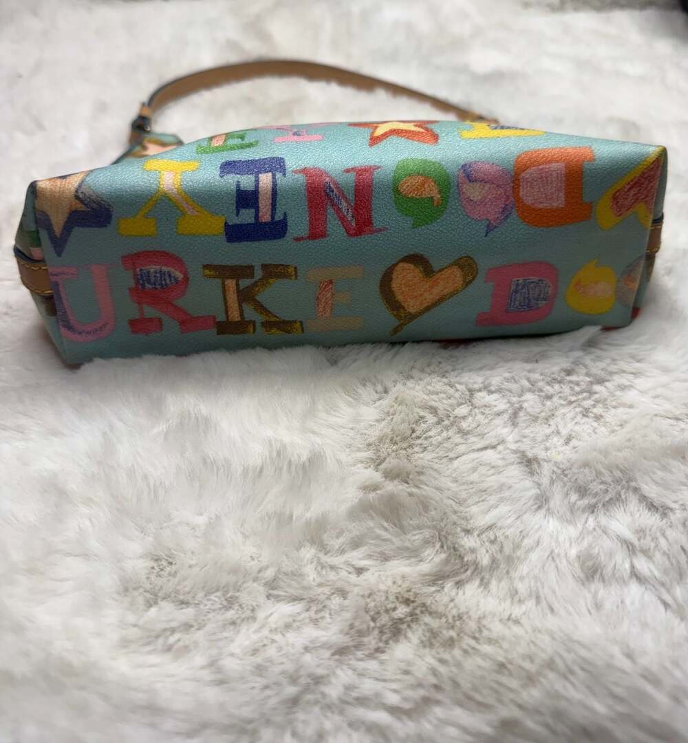 Dooney & Bourke Y2K Graffiti Multi-Color Scribble Small Shoulder Bag - Picture 2 of 10